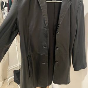 Black genuine Leather Jacket